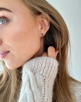 Nord Purity 18K Gold Stud w. Quartz & Diamond