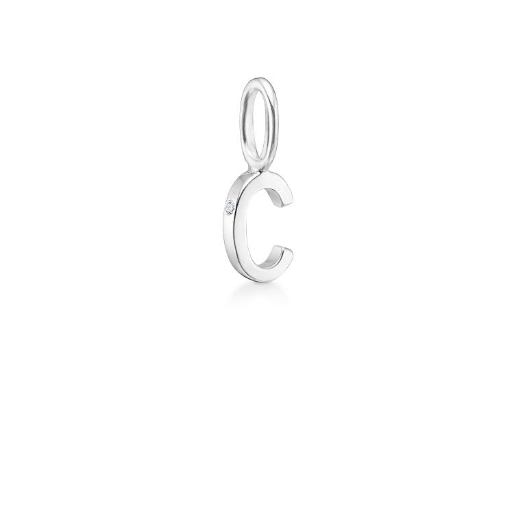 My C 18K Whitegold Pendant w. Diamond