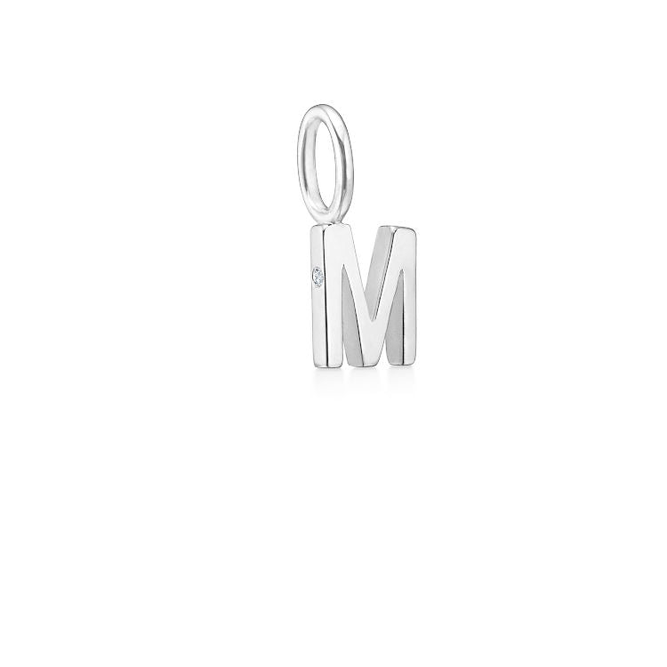 My M 18K Whitegold Pendant w. Diamond