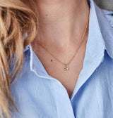 My E 18K Gold Pendant w. Diamond