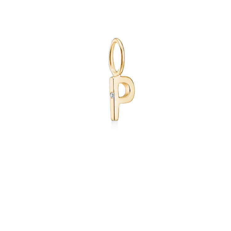 My P 18K Gold Pendant w. Diamond