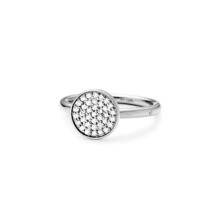 Rock Big Ring aus 18K Weißgold I Diamanten