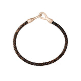 Maroon theme Life men's 18K Whitegold Bracelet