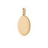 Rock Signet 18K Gold Pendant w. Diamonds