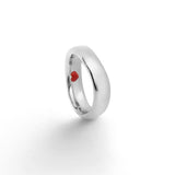 Love 6 18K Poleret Hvidguld Ring