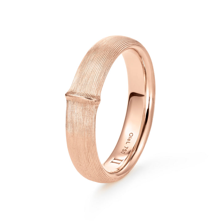Large Nature Ring für Herren aus 18K Rosegold