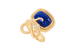 Snakes Petite Goldring aus 18K I Diamanten & Lapis