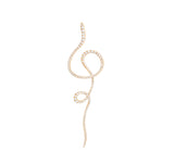 Love Bands Twirl 18K Gold Earring w. Diamonds