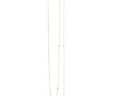 Shooting Stars 80cm 18K Gold Necklace w. Diamonds