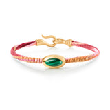 Life Berry Armband 4,5 mm I 18K vergoldet I Malachit