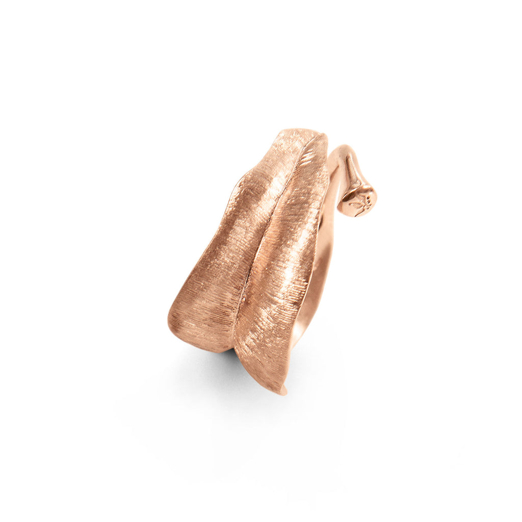 Medium Leaves 18K Rosegold Ring