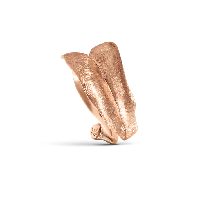 Medium Leaves 18K Rosaguld Ring