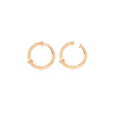 Large Nature 18K Gold Clip-on Earrings