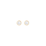 Lotus 18K Gold Studs w. Pearls