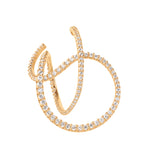 Twisted Love bands 18K Gold Earring w. Diamonds