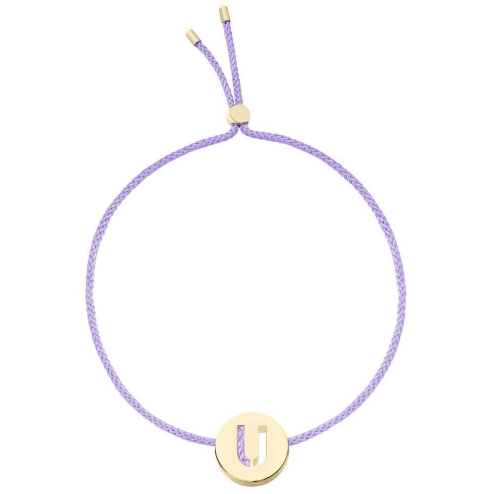 ABC's - U 18K Gold Plated Bracelet