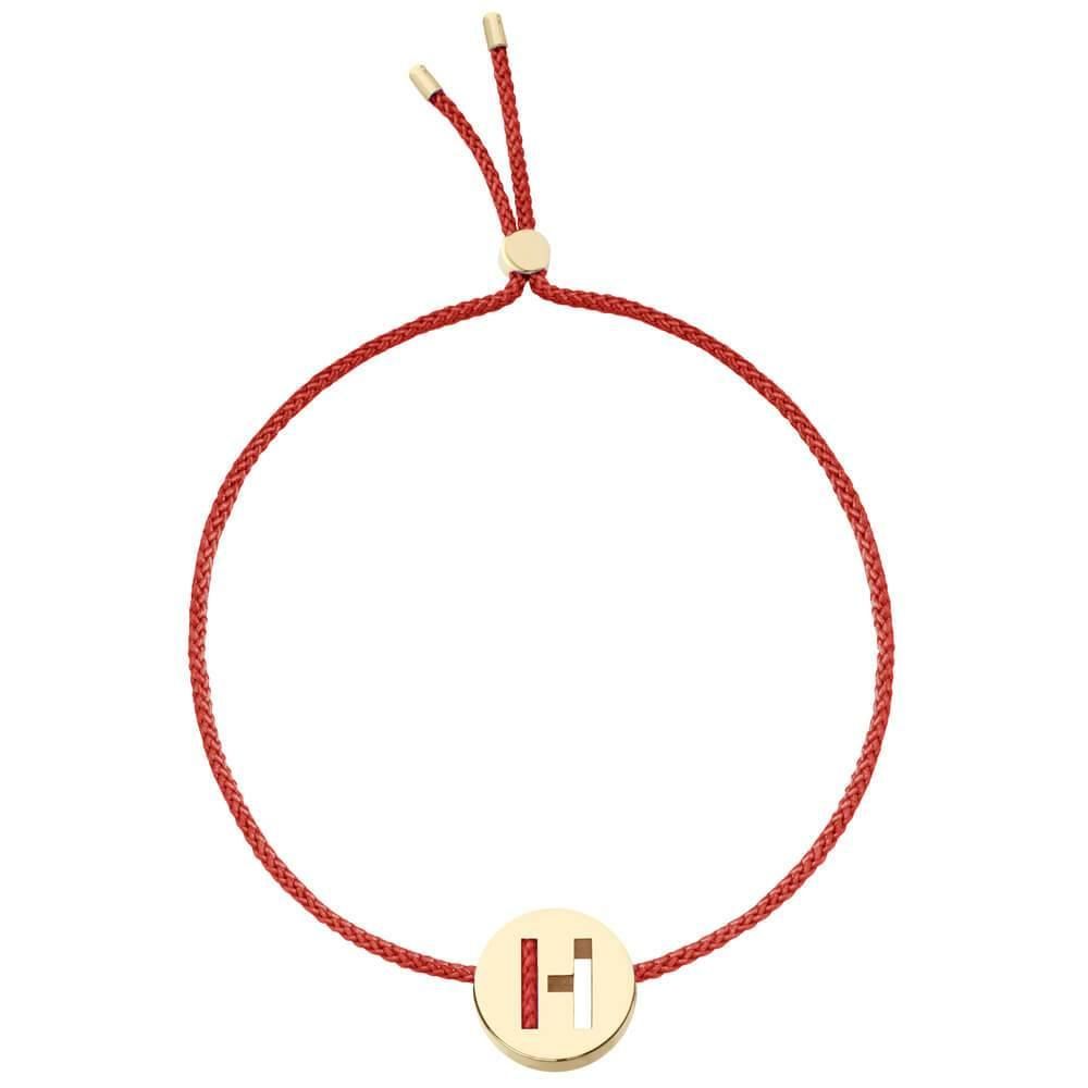 ABCs - H 18k Gold plattiert Armband