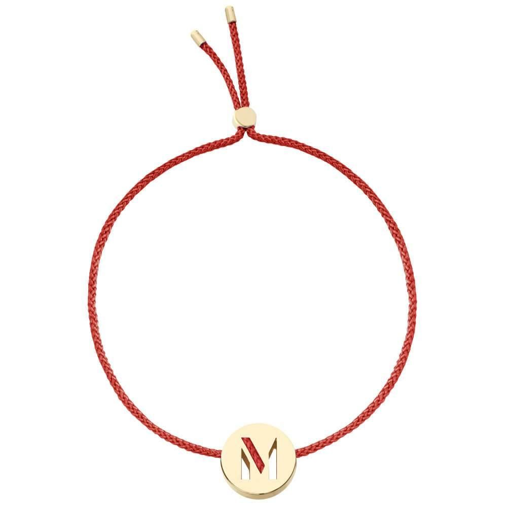 ABCs - M 18k Gold plattiert Armband