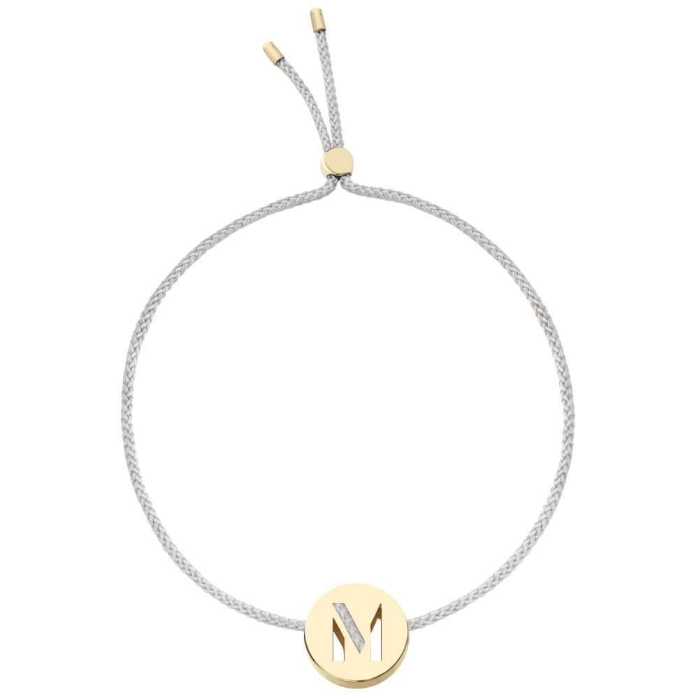 ABCs - M 18k Gold plattiert Armband