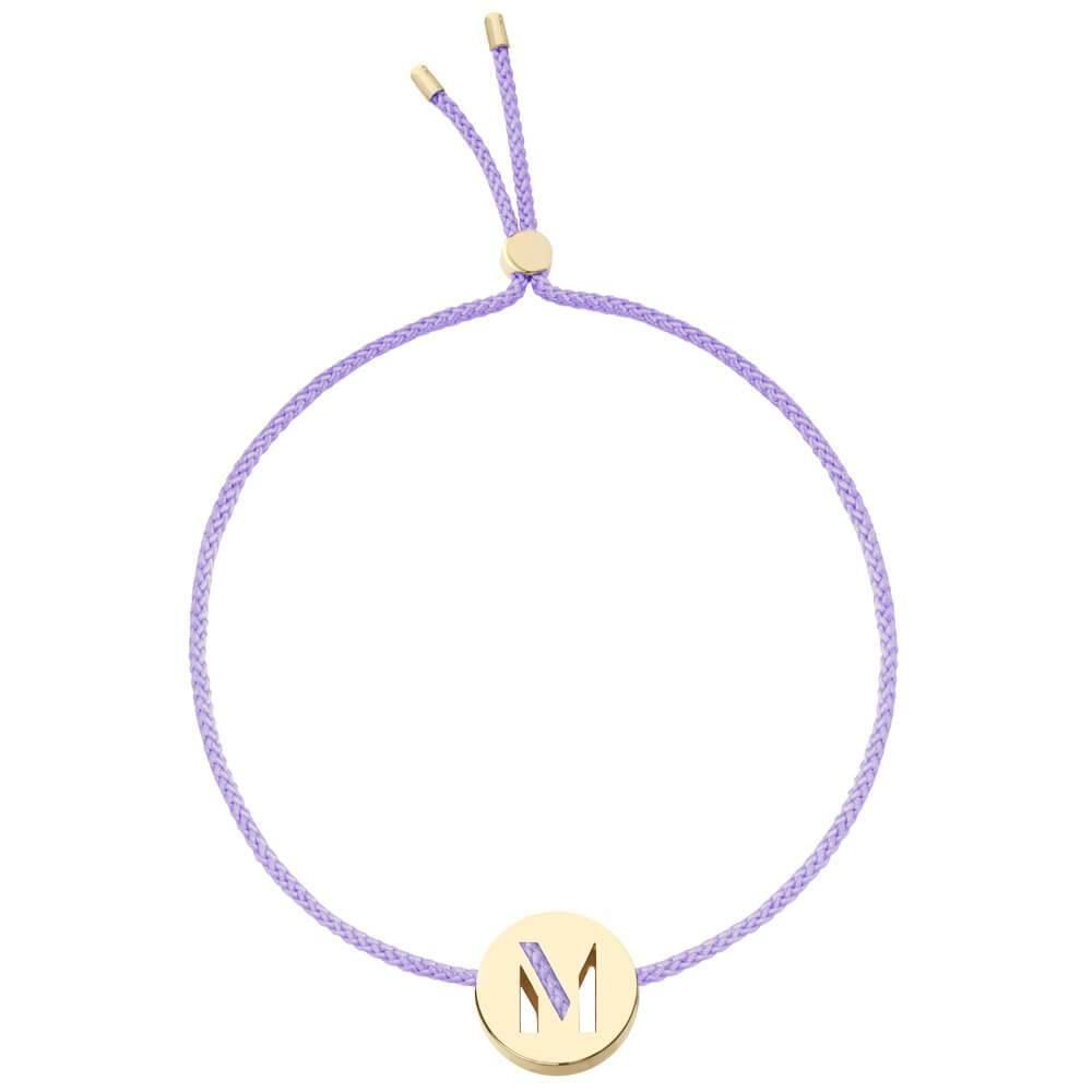 ABCs - M 18k Gold plattiert Armband