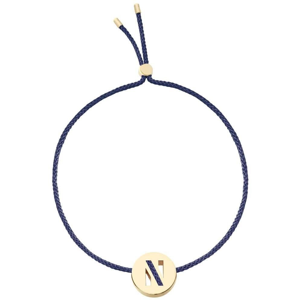 ABC's - N 18K Gold Plated Bracelet
