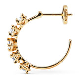 Stellar große Hoops aus 18K Gold I Diamanten