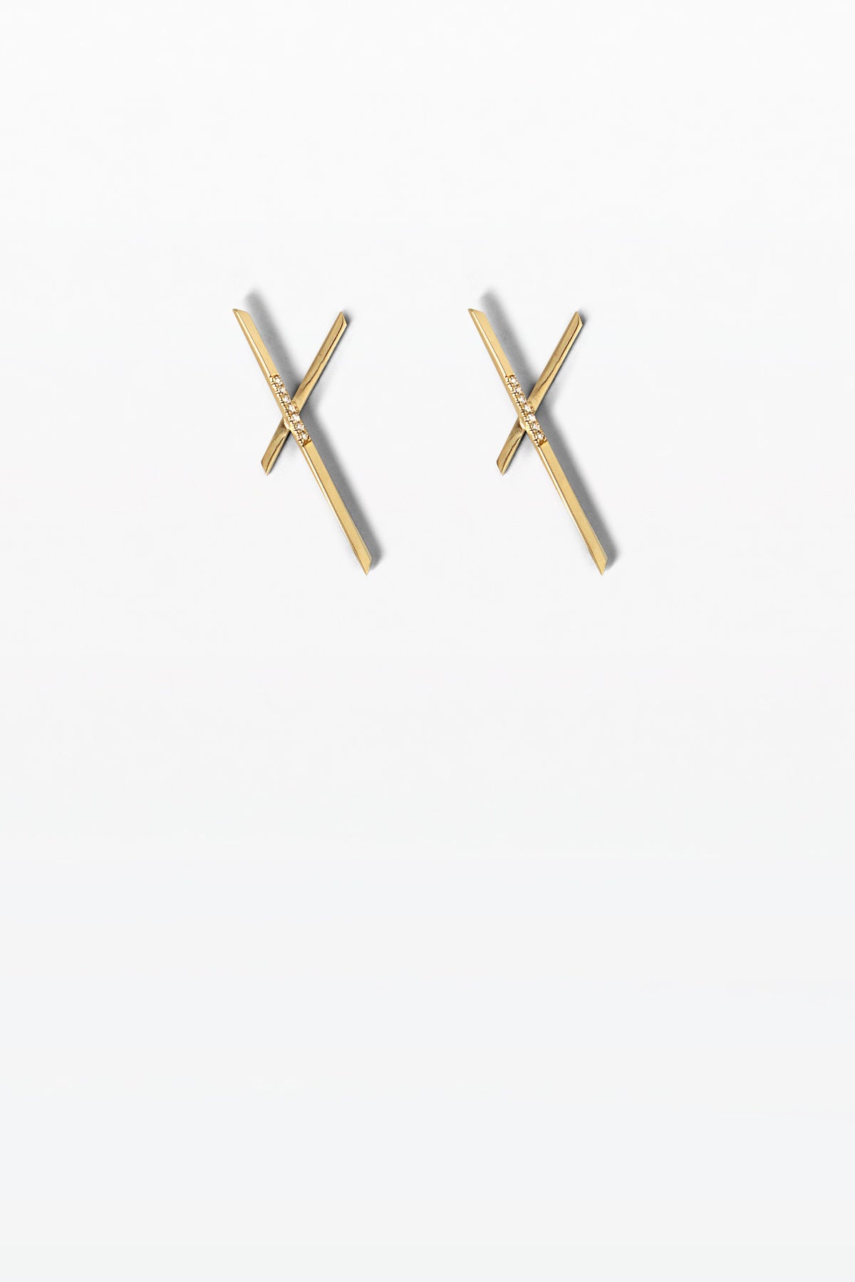 Anthology 13 18K Gold Earrings w. Diamonds
