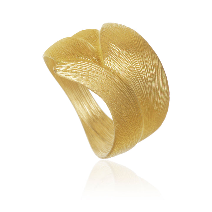 Large Aura 18K Gold Ring