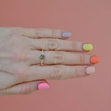 Adaraya Kola 18K Gold Ring w. Sapphires