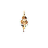 Amita 14K Goldfilled Earhook w. Malachite