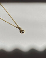 Coralie Grzes | Anais Amulet of April 18K Gold Necklace w. Diamond