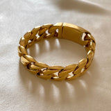 Chunky Chain 24K Gold Plated Bracelet