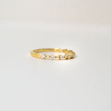 Brita 18K Gold Ring w. Diamonds