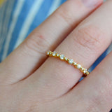 Brita 18K Gold Ring w. Diamonds