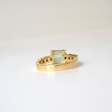 Daraya 18K Gold Ring w. Tourmaline & Sapphires