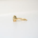 Dehi 18K Gold Ring w. Tourmaline & Diamonds