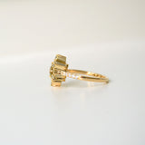 Piyali 18K Gold Ring w. Sapphire & Diamonds