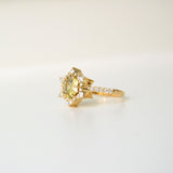 Piyali 18K Gold Ring w. Sapphire & Diamonds