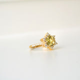 Piyali 18K Gold Ring w. Sapphire & Diamonds