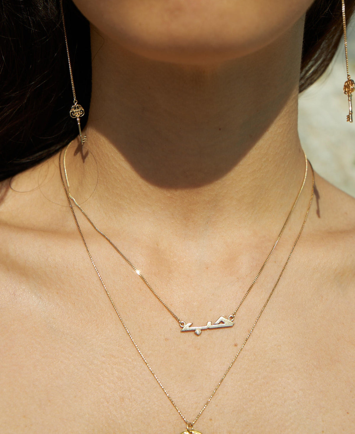 Kinz Key 14K Gold Earring