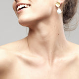 Arva Ohrringe vergoldet I Perlen