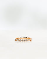 Astrid Vintage Style Bandring aus 18K Gold, Weißgold oder Rosegold I Diamanten
