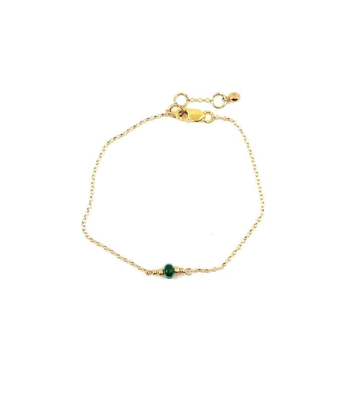 Aurora 14K Gulddoublé Bracelet m. Malakit