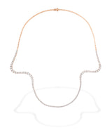 Aurora Half 18K Rosaguld Halskæde m. Diamanter