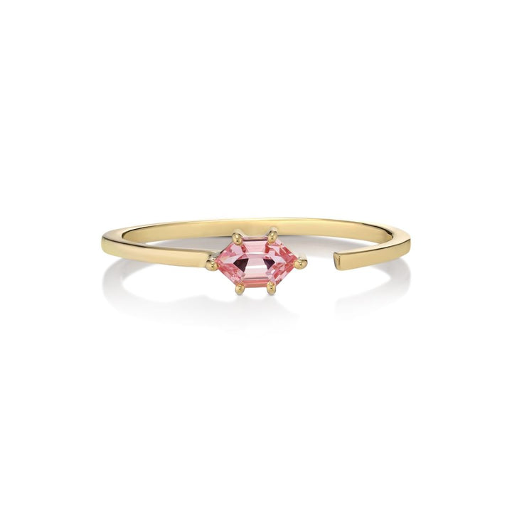 Avama Tol 18K Guld Ring m. Safir