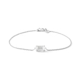 Nord White 18K Whitegold Bracelet w. Topaz & Diamond