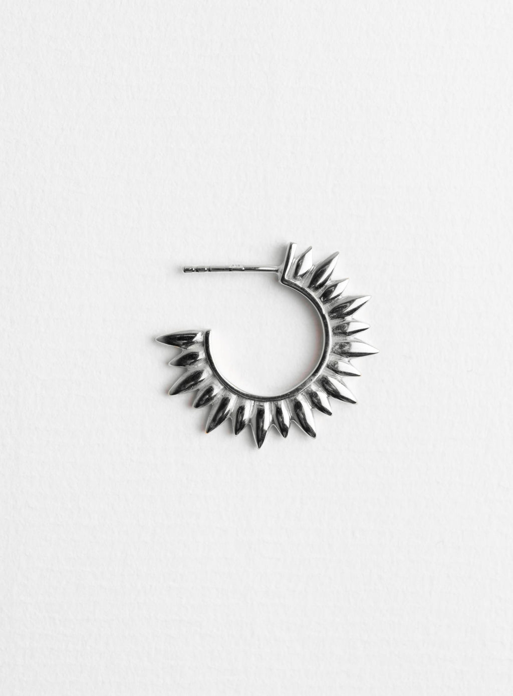 Sun Silver Hoop