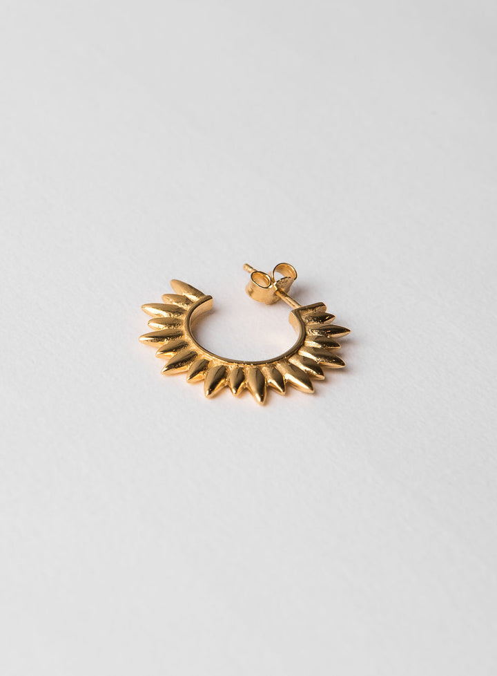 Sun 14K Forgyldt Hoop