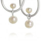 Large Balance Silver Pendants w. Pearls