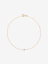 Bezel Armband I Vergoldet aus 14K I Diamant 0.03 Kt.